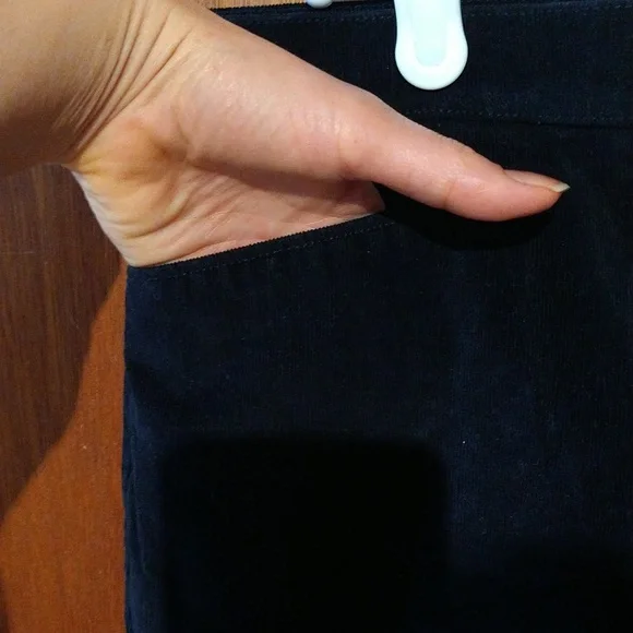 Size 8P Northern Reflections essential slim black corduroy pants - Picture 5 of 15